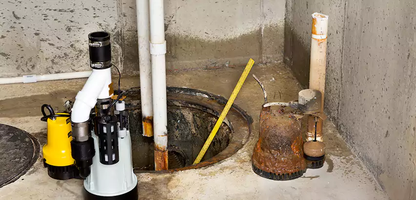 Installing Sump Pump in Finished Basement in Selden, NY